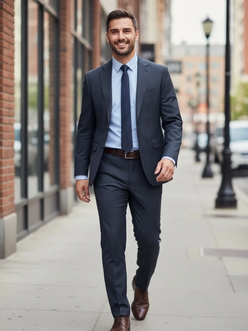 Joseph Abboud 46 long Two-Piece Suit - Blue
